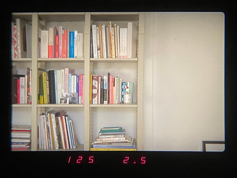 Blick durch den Sucher der Canon A-1