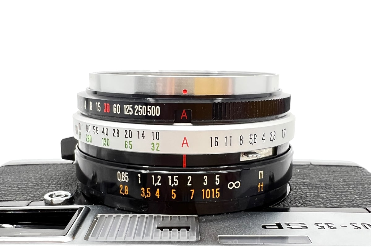 Blick durch den Sucher der Canon A-1