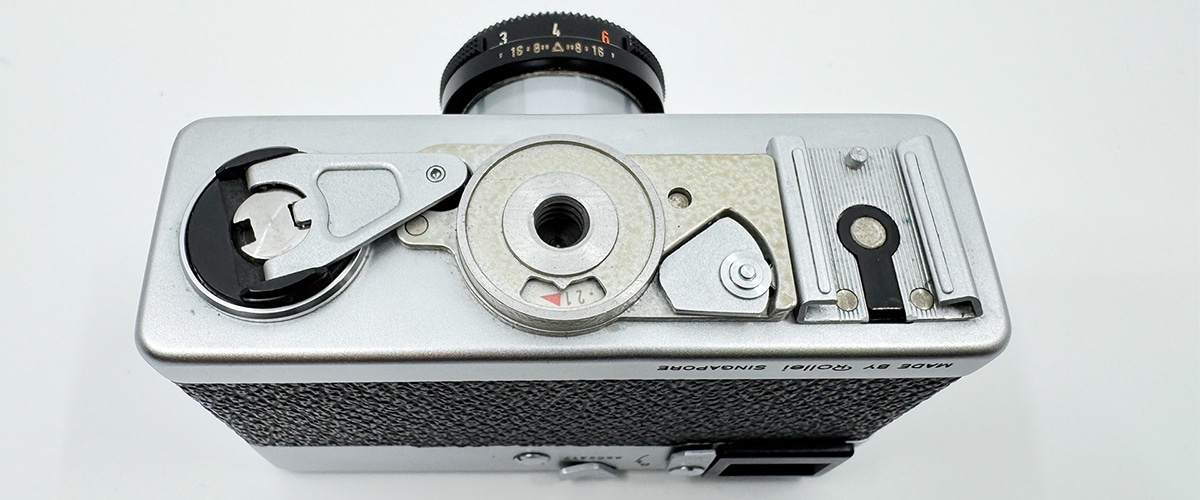 Minox 35 von hinten betrachtet